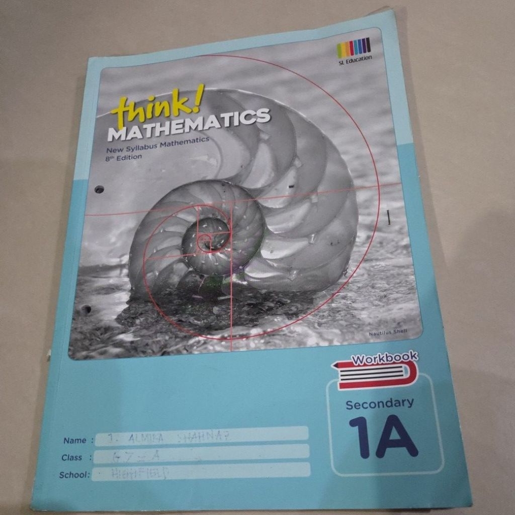 Think Mathematics workbook 1A
