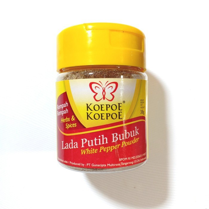 

[oddsolshop] pekanbaru/Koepoe Koepoe Bubuk Lada Putih 38GR White Pepper Powder Seasoning Bumbu Masak