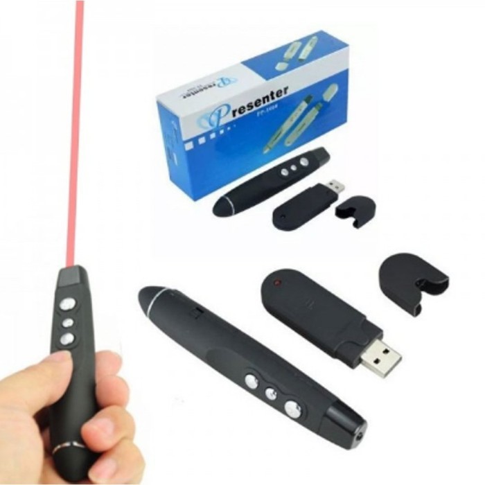 Laser Pointer Wireless PP1000 Alat Presentasi Wireless /Laser Pointer PP 1000 / Wireless Presenter P