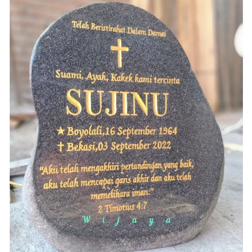 Batu nisan Kristen/Nisan batu alam Kristen