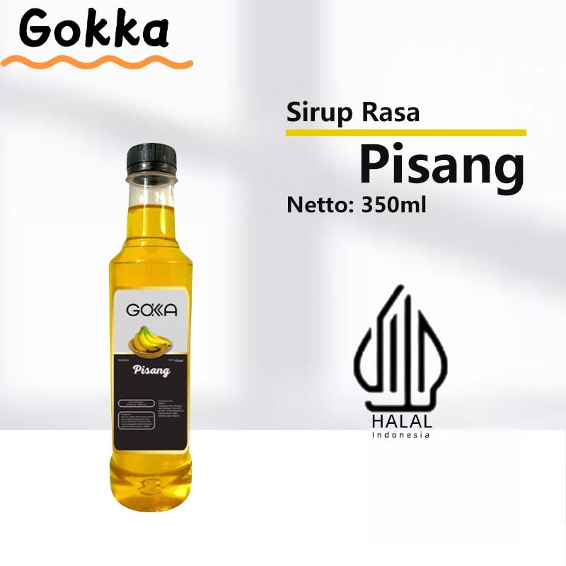 

GOKKA Pisang Sirup Koncentrat Ambon 350ml- Pisang Flavor Syrup / Sirup Pisang