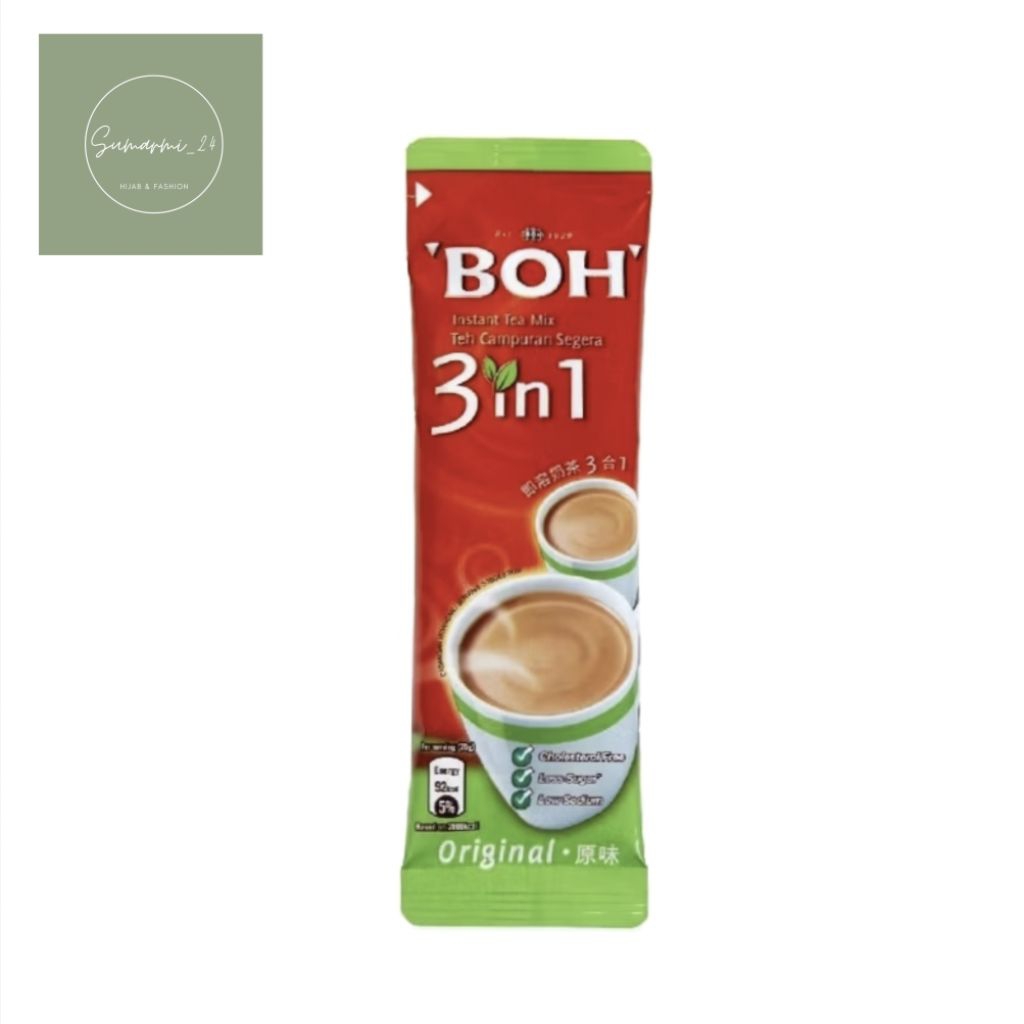 

[BISA COD] 1 SACHET / TEH BOH 3 IN 1 INSTANT TEA MIX ORIGINAL TEH TARIK MALAYSIA / TEH BEST SELLER TEEBARU TERLARIS DI ROTI CHANNAI
