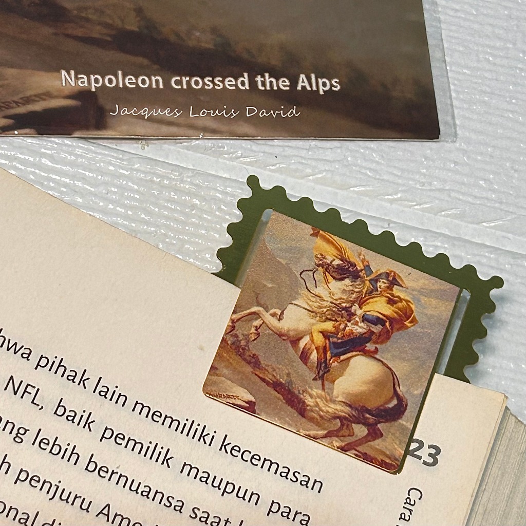 

SPECIALVORYU Bookmark Logam Frame Lukisan Gerigi Metal / Pembatas Buku / Penanda Gaya Lukisan Minyak