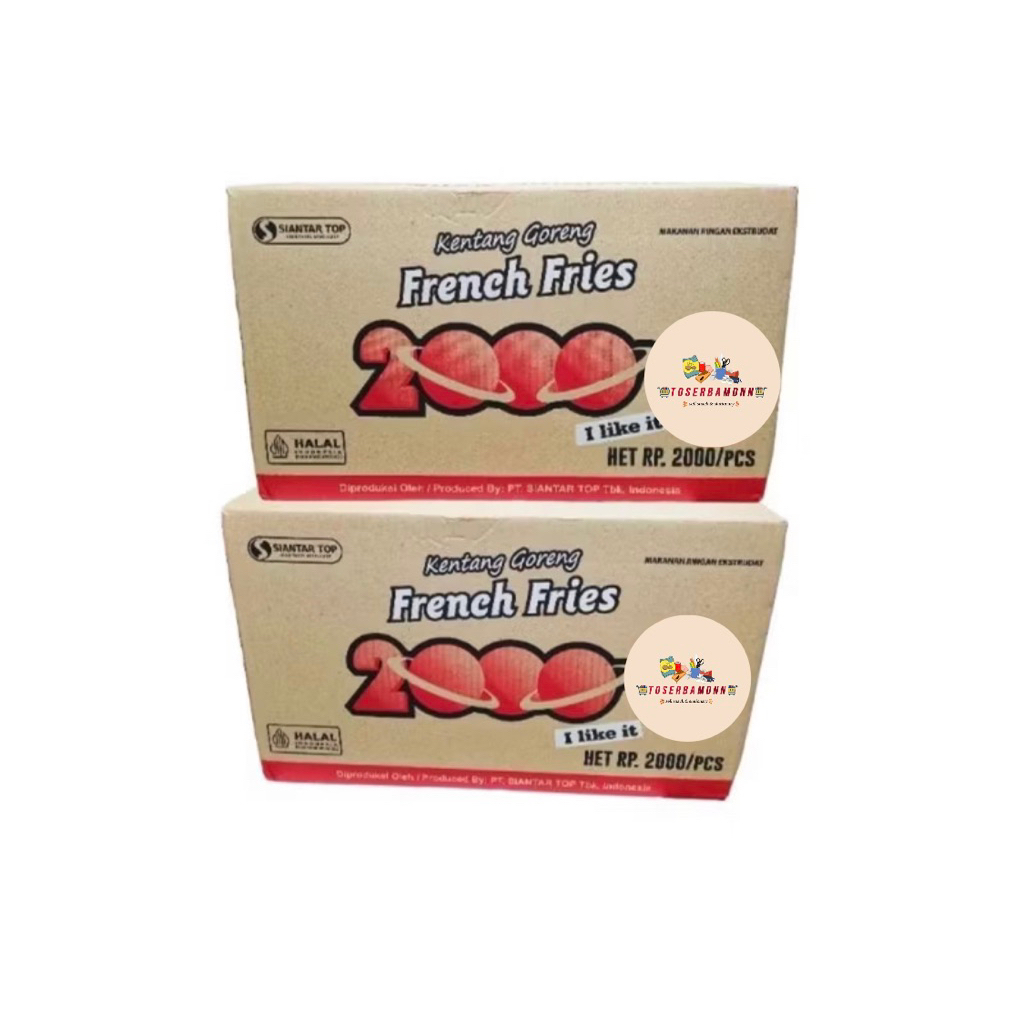 

(PER DUS) French Fries 2000 1 Dus isi 4 renceng