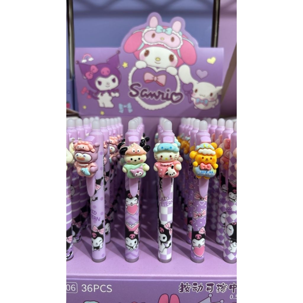 

1 BOX PEN HAPUS SANRIO ISI 36