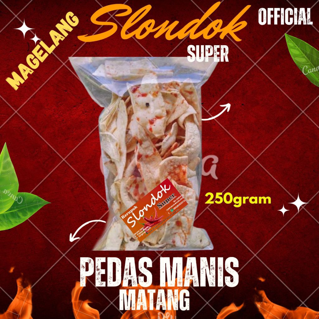 

SLONDOK PEDAS MANIS MATANG KEMASAN 250GRAM