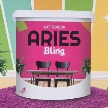 Cat tembok Aries Bling Putih by Avian