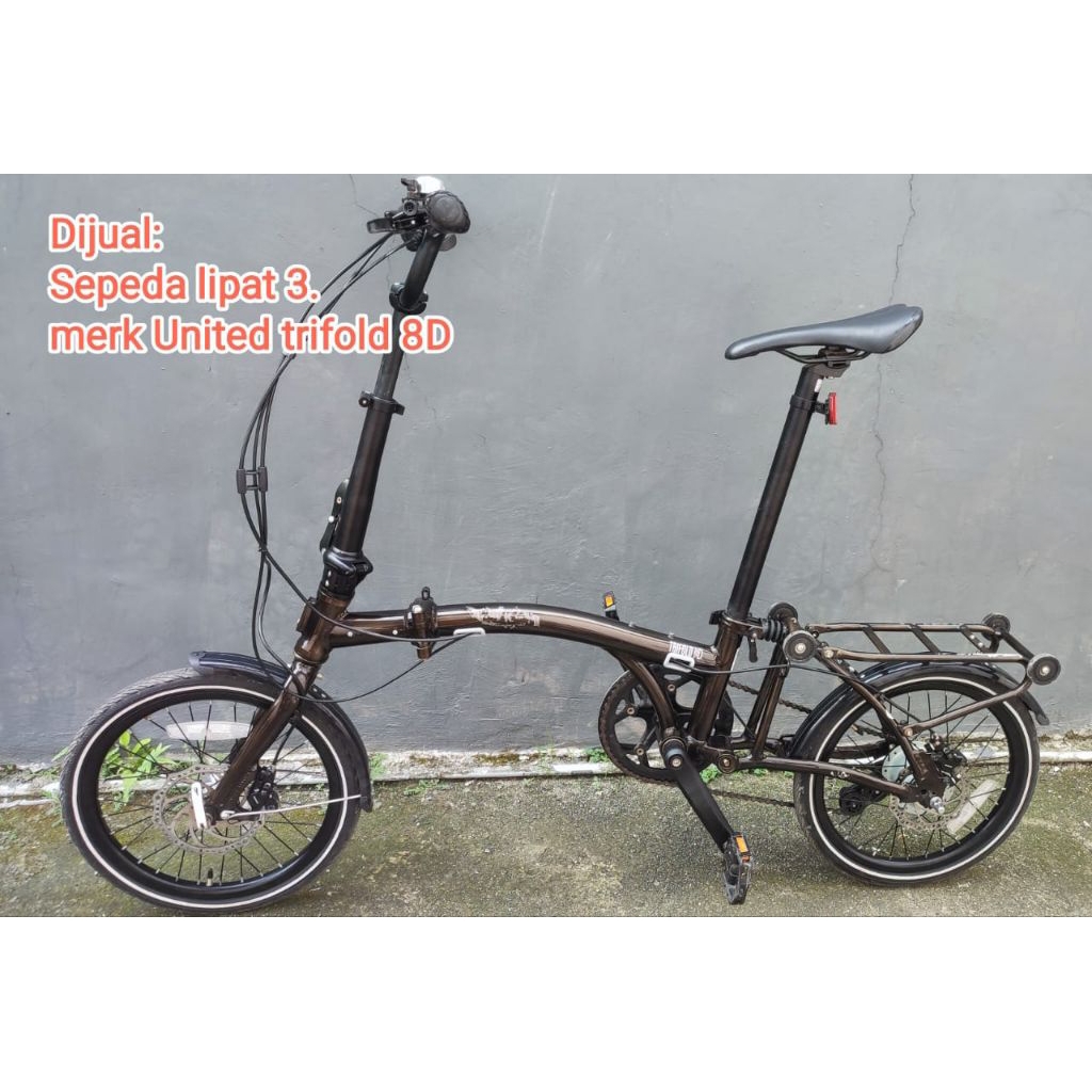 United Trifold 8D Sepeda Lipat 3