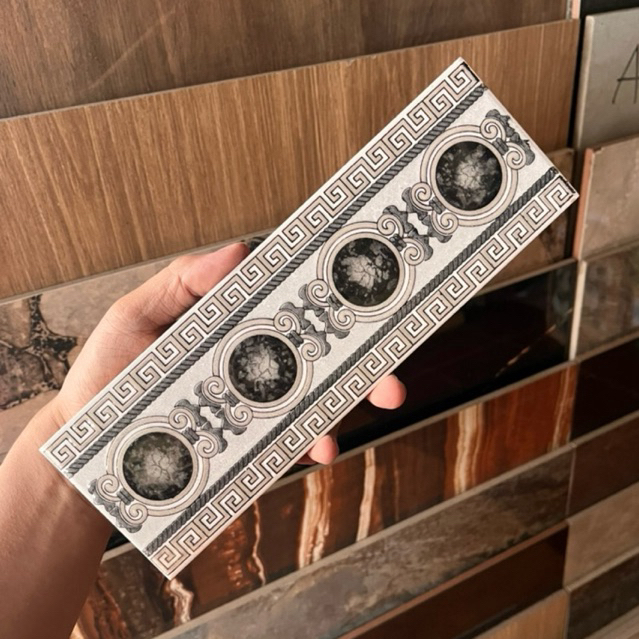 list keramik dinding 8x25 | lis keramik dinding 8x25 barca Brown