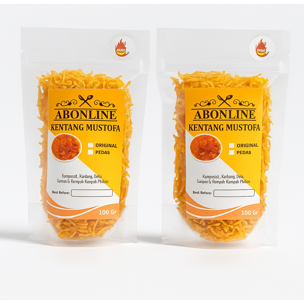 

ABONLINE Kentang Mustofa Balado Pedas 100 Gram