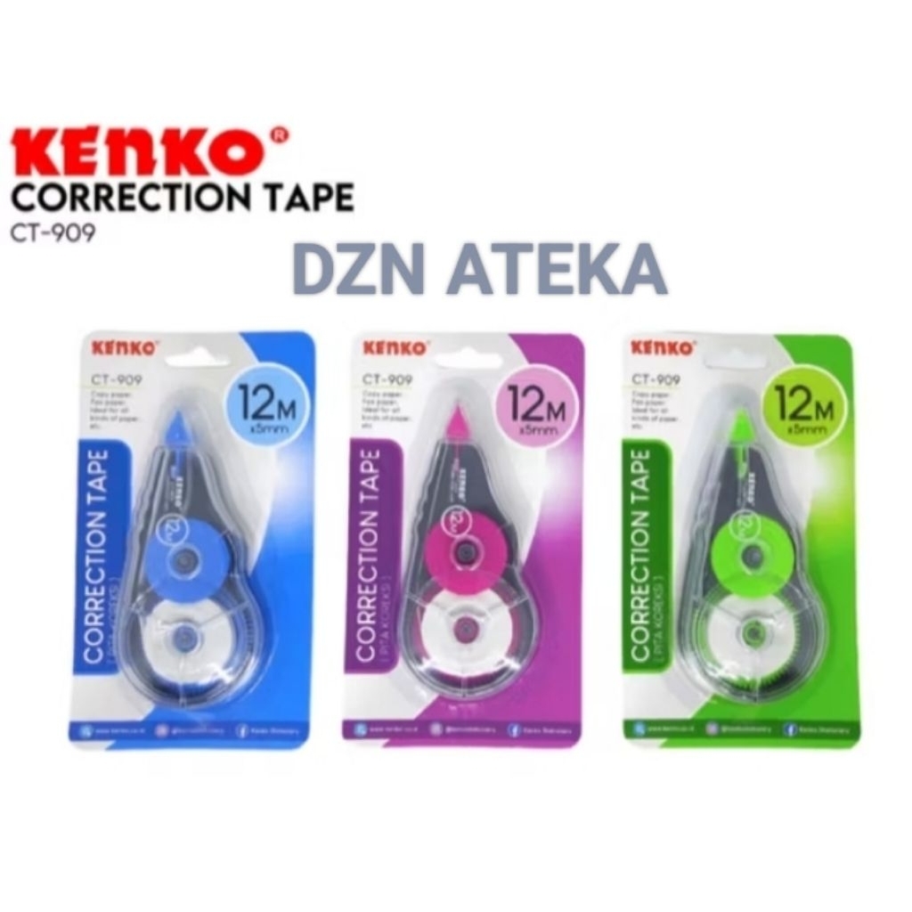 

KENKO TipeX kertas Correction Tape KENKO 12 M CT-909 Tipex kertas