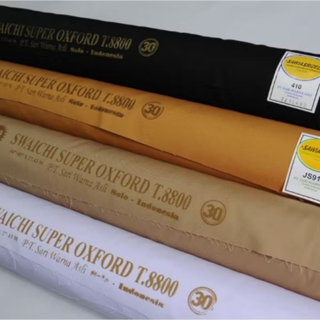 Kain Oxford Sari Warna Asli lebar 115cm Kain seragam sekolah