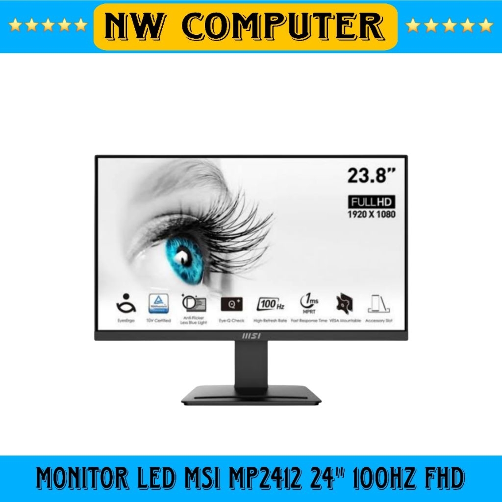 Monitor LED MSI MP2412 24 inch100Hz Monitor / Monitor 24 Inch
