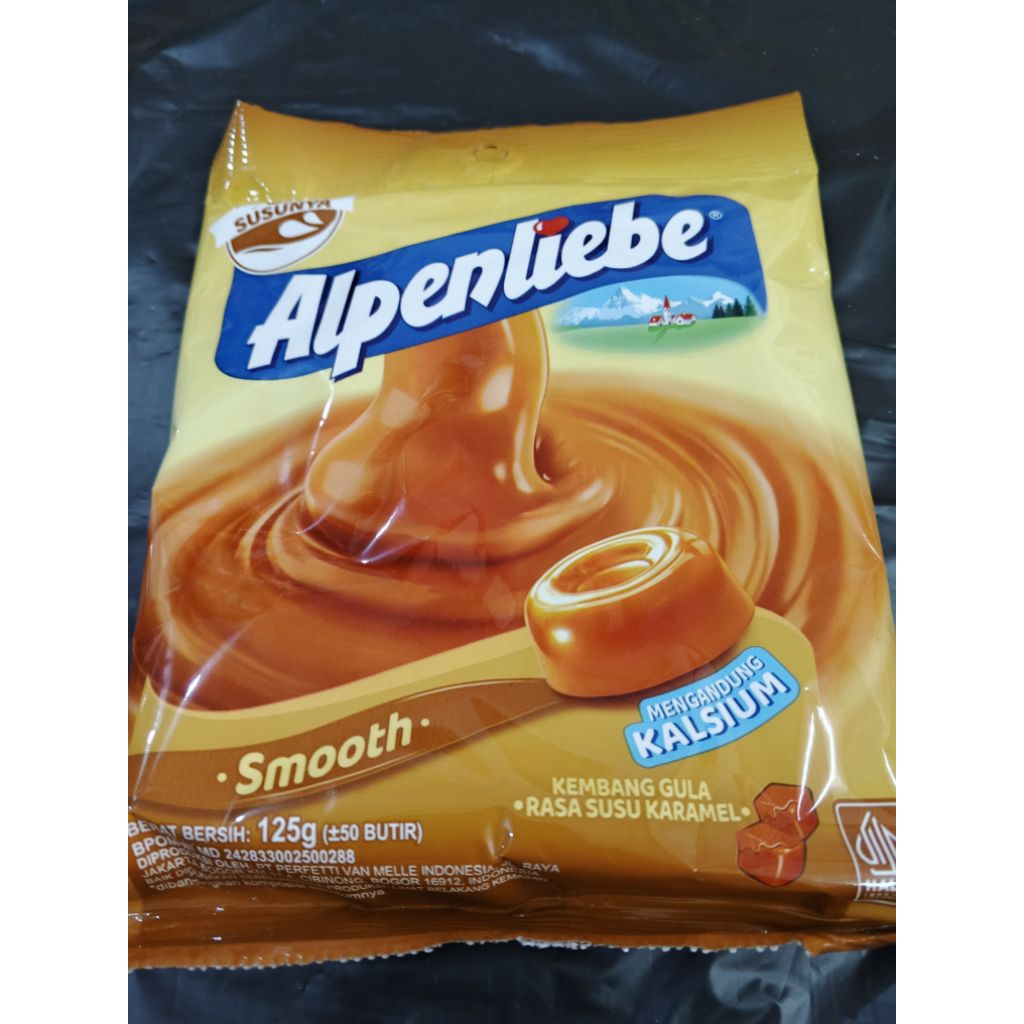 

alpenlibe rasa caramel 1 pack isi 50 pcs