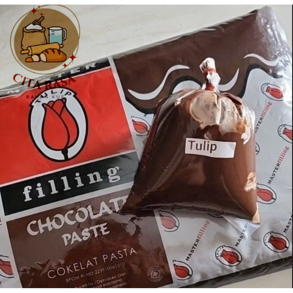 

TULIP FILLING COKLAT REPACK 250gr, 500 gr,1 KG