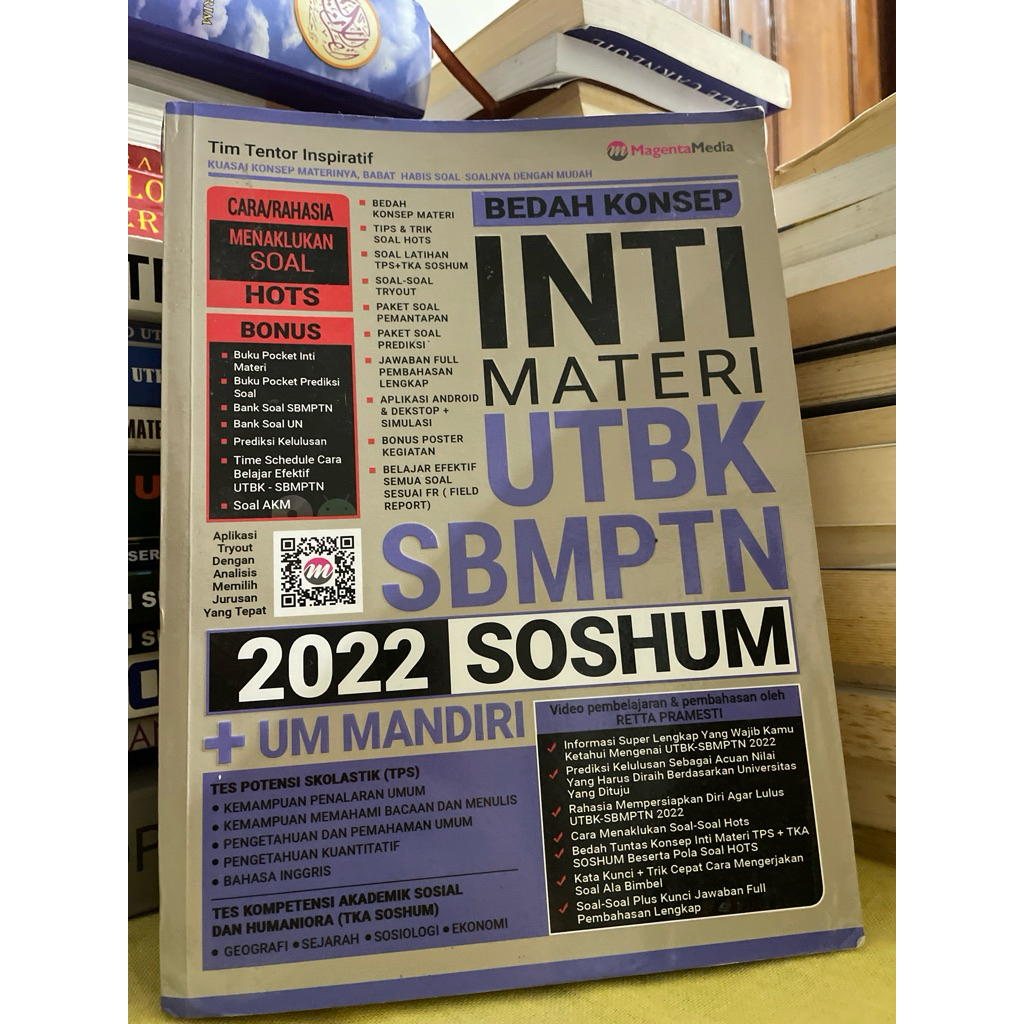 PRELOVED BEDAH KONSEP INTI MATERI SNBT / SBMPTN SOSHUM + UJIAN MANDIRI + TPS
