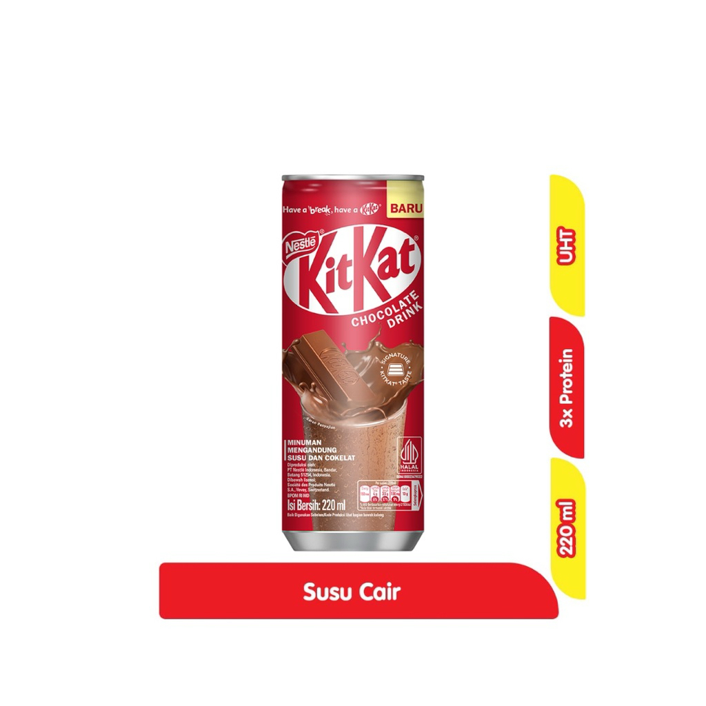

KitKat Can Minuman Kaleng 220 ml coklat