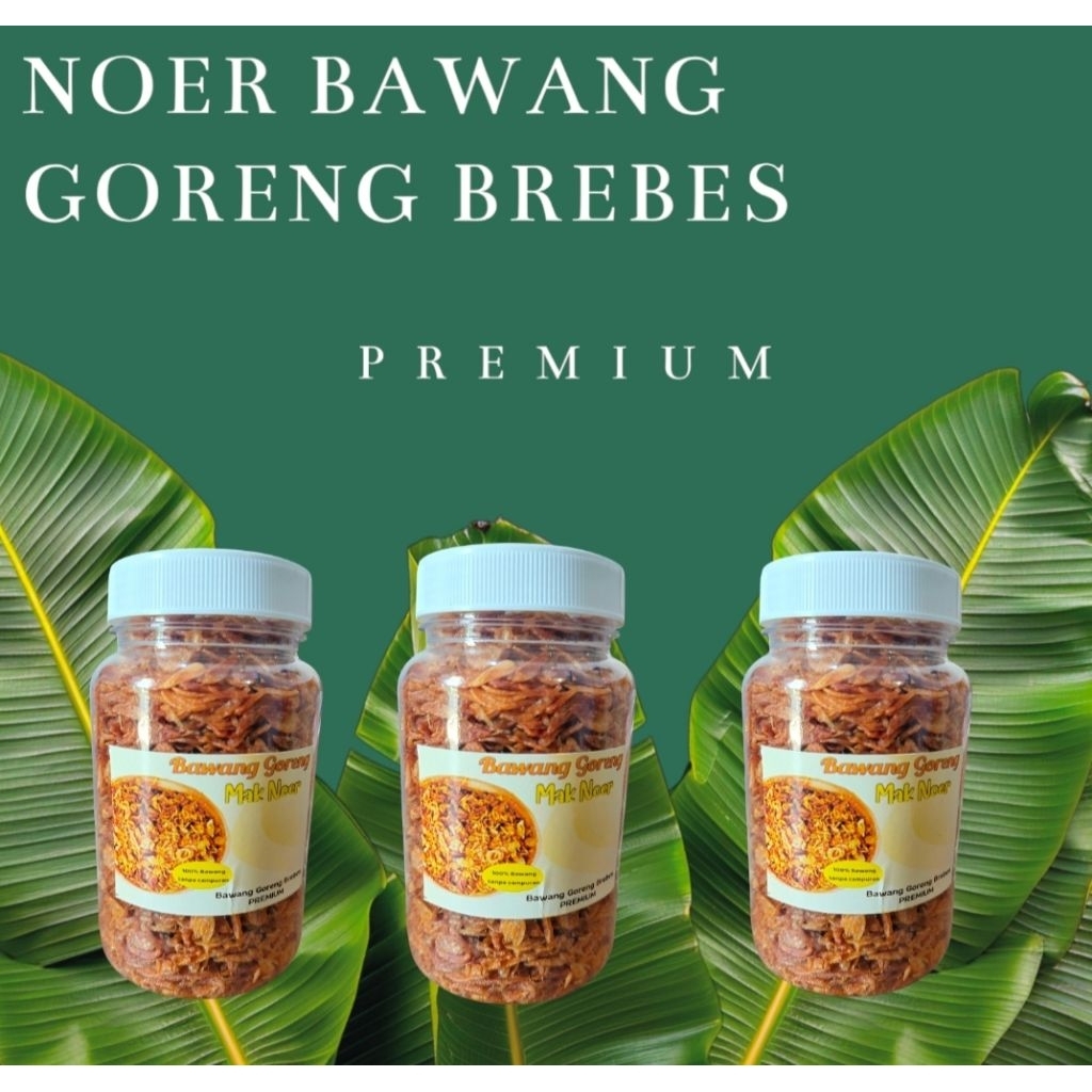 

BAWANG GORENG Asli Brebes isi 3X100gr [PREMIUM] - Murni tanpa Campuran