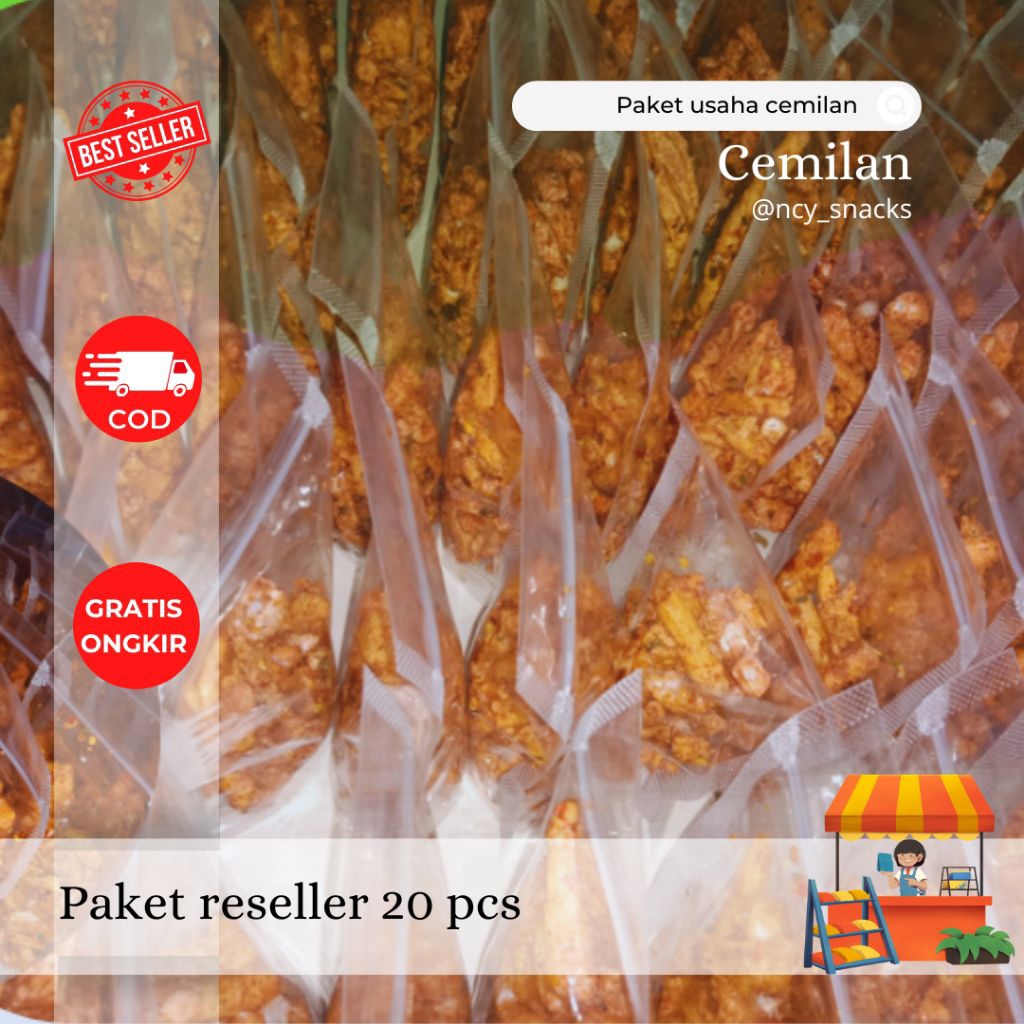 

PAKET USAHA 20PCS | 50GR/PCS | CEMILAN MURAH MAKASSAR