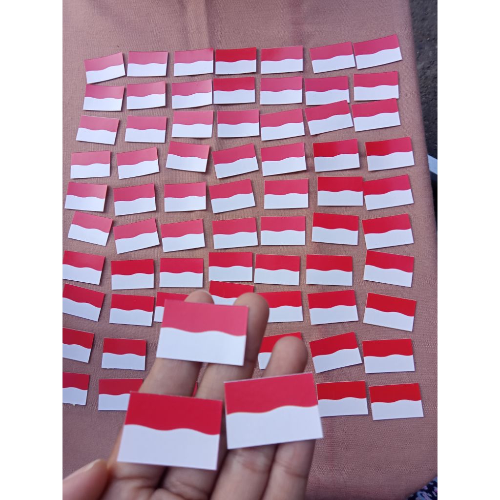 

stiker pipi/stiker merah putih
