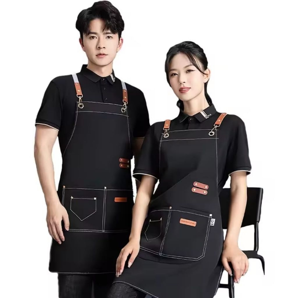 CELEMEK BARISTA, APRON BARISTA, CELEMEK ANTI AIR CELEMEK MULTIFUNGSI