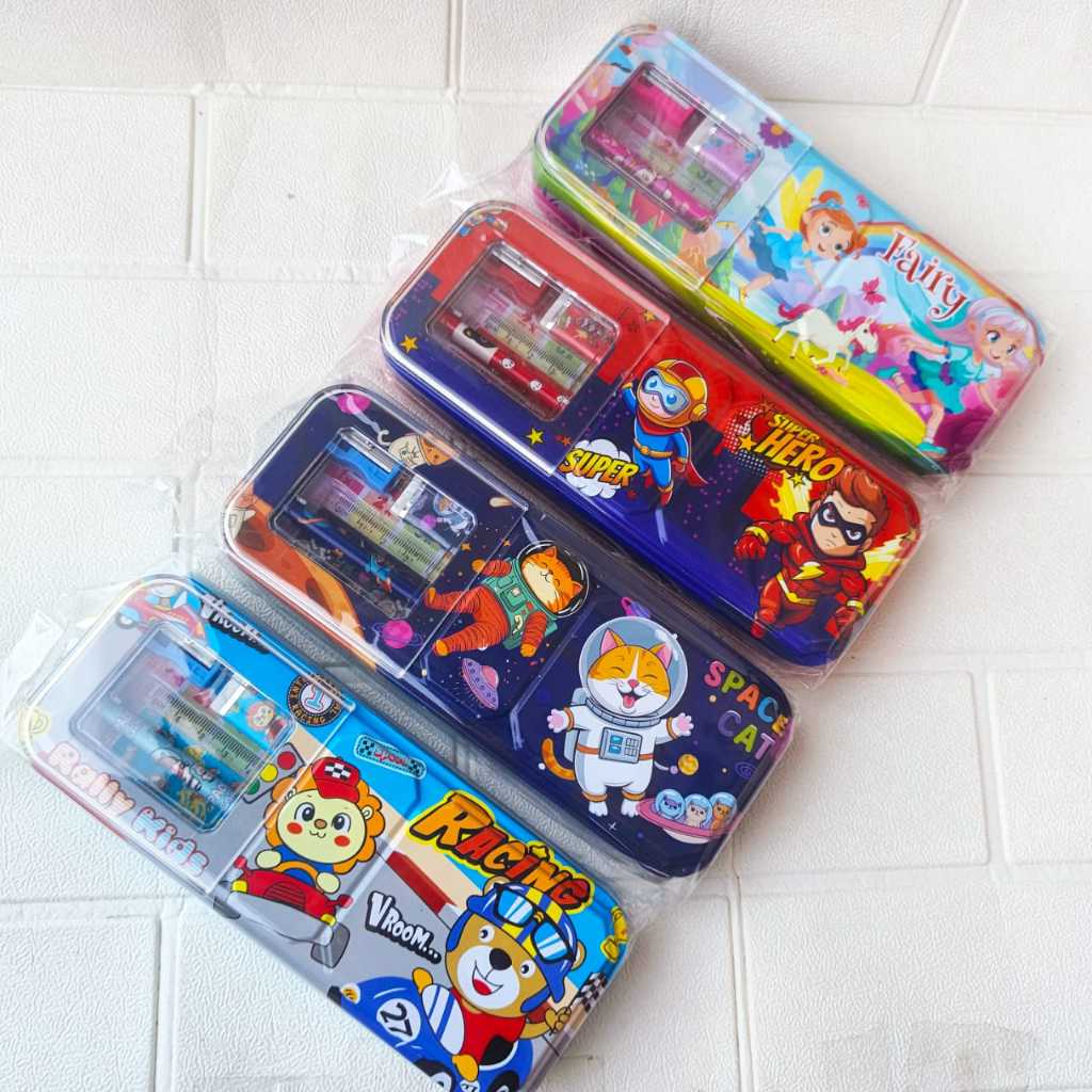 

Tepak Pensil/ Tempat Pensil Kaleng+Bonus Isi CC-7100, SQ-7100