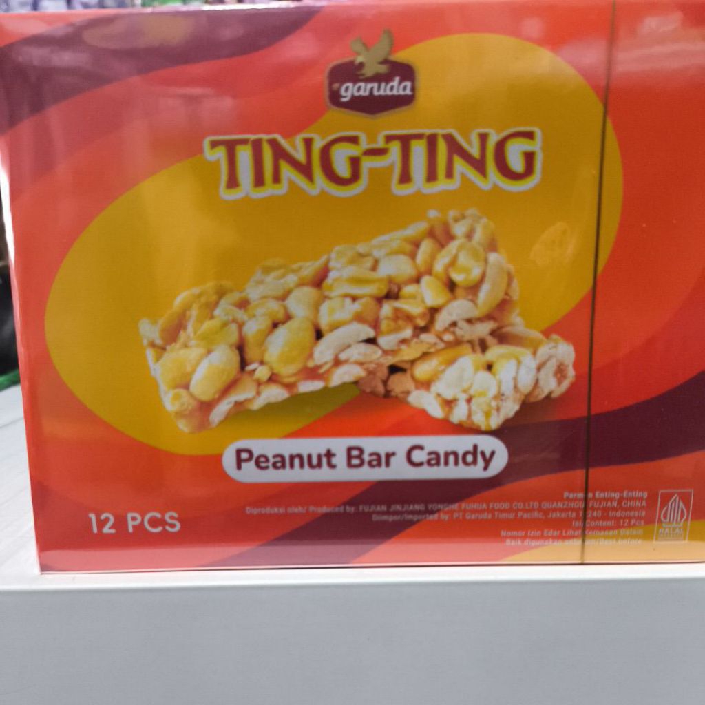 

Ting ting permen kacang pukul per box isi 12