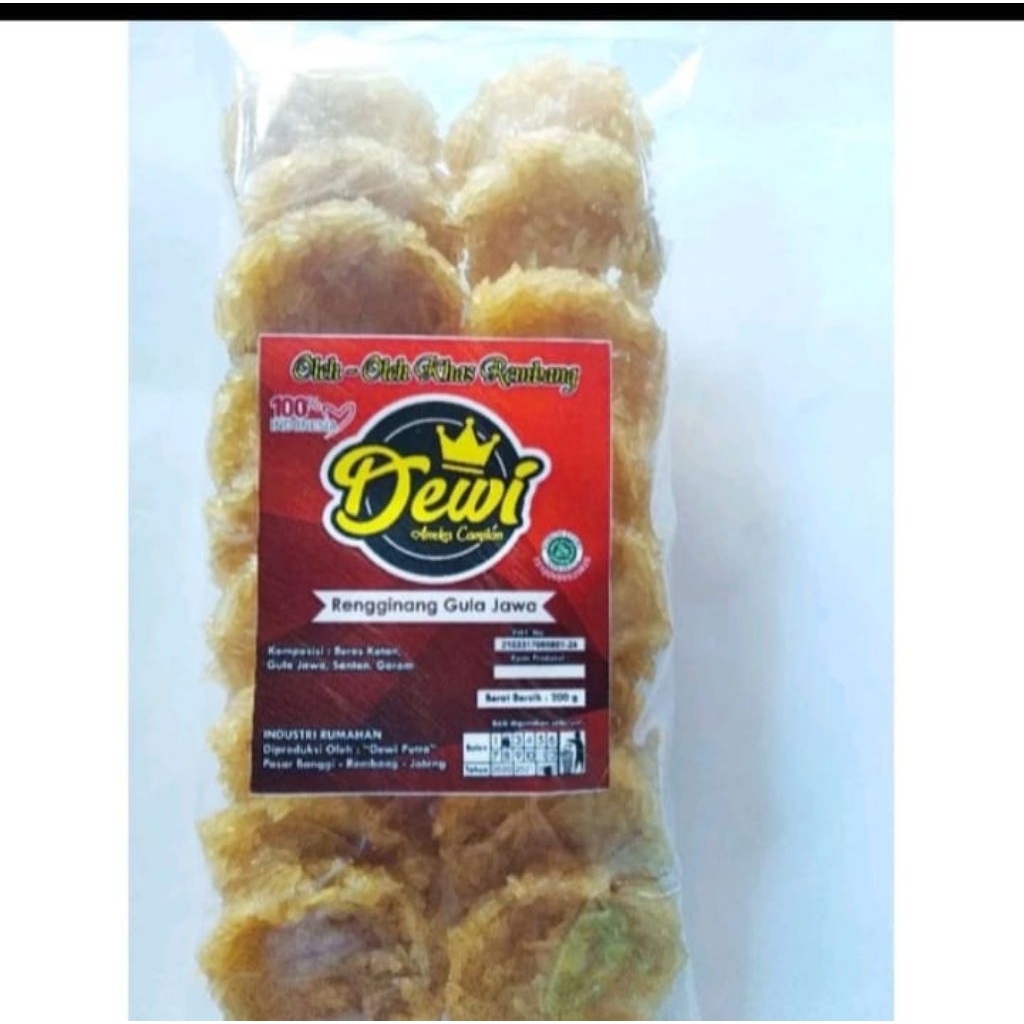 

Rengginang mentah berbagai varian rasa