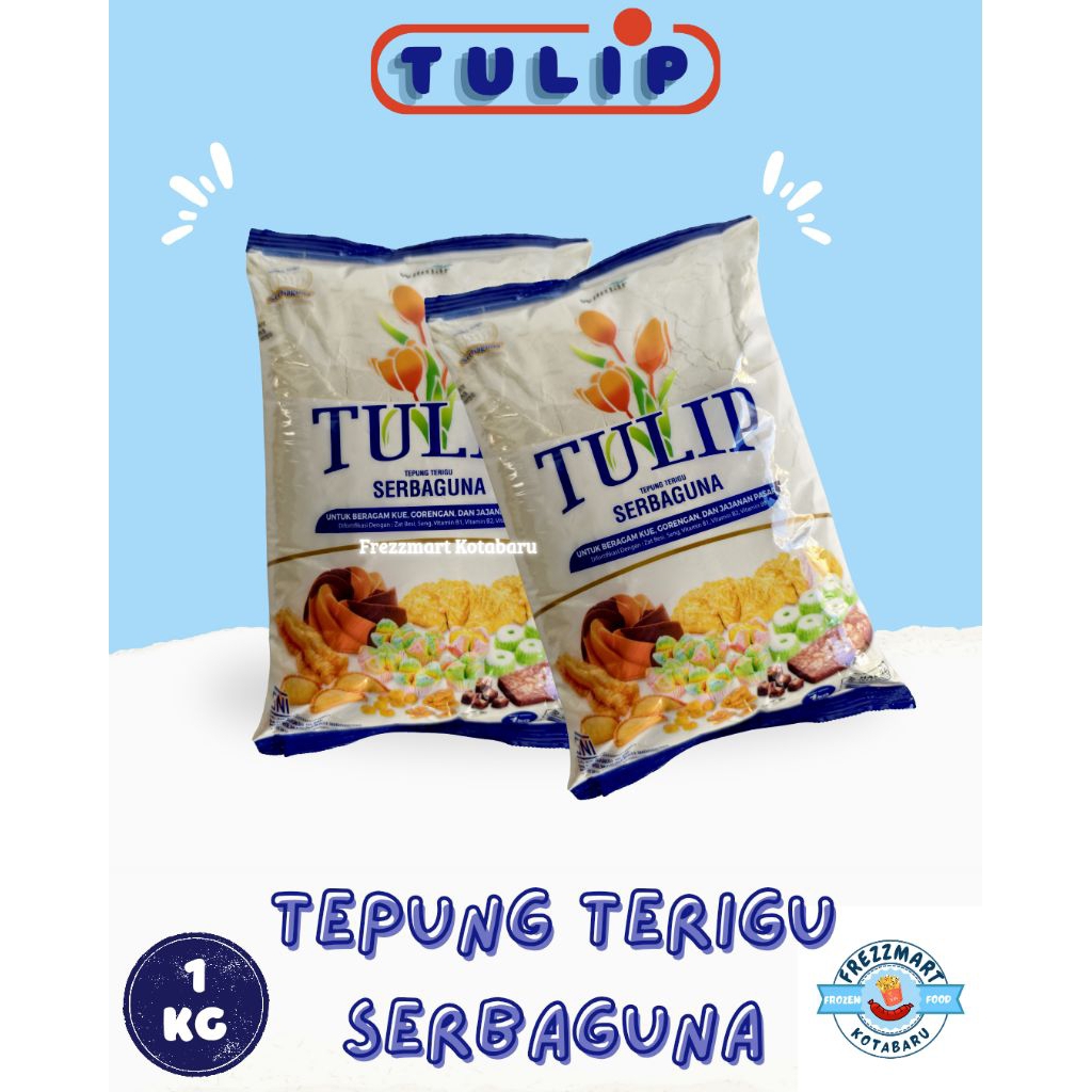 

Tulip Tepung Terigu Serbaguna 1 KG Frezzmart Kotabaru