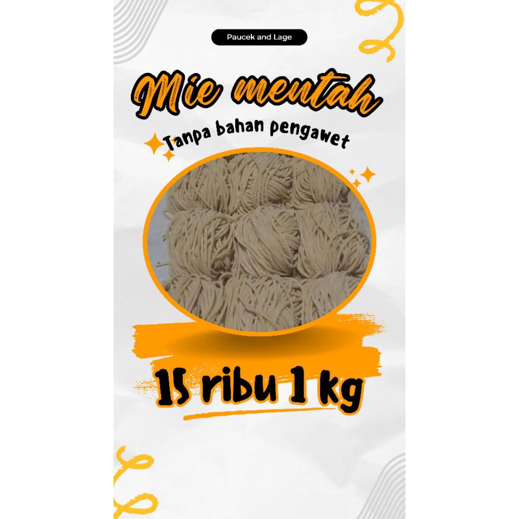 

mie ayam mentah tanpa bahan pengawet