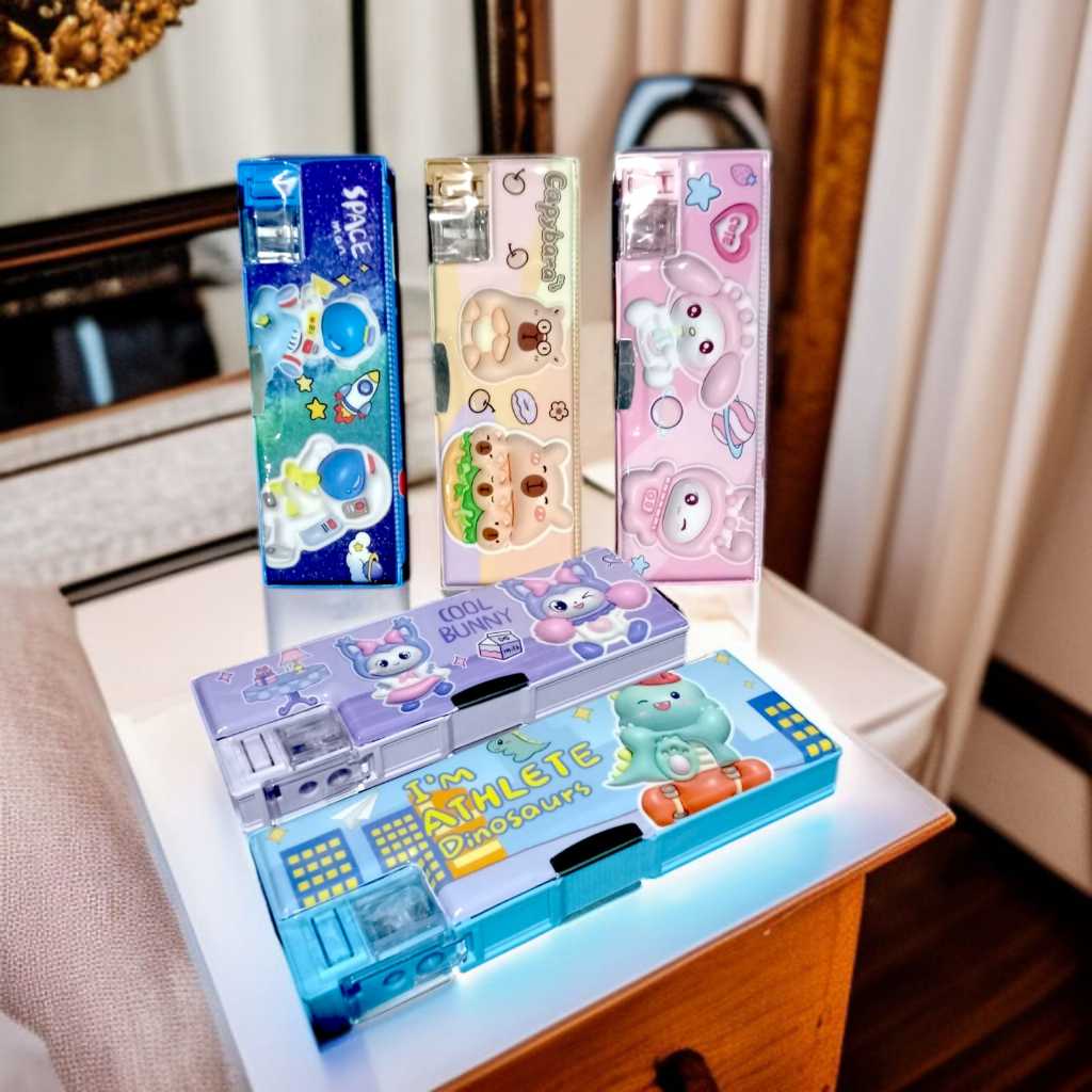 

Kotak Pensil Case Kotak Pulpen Tempat Pensil 571-5 Motif Karakter Animasi Kotak Hadiah Anak