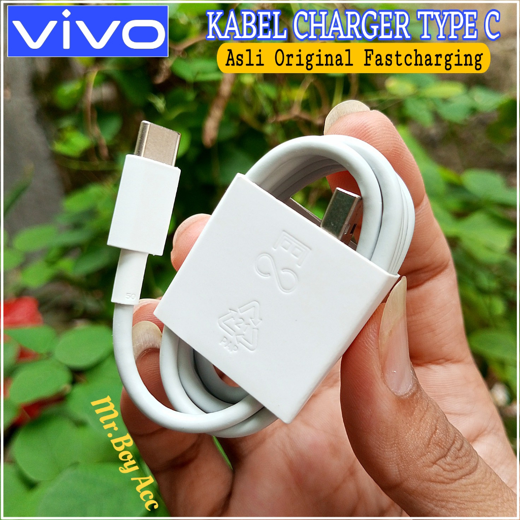 [TERMURAH] KABEL DATA || KABEL CHARGER VIVO TYPE C Fastcharging 100% Asli Original Copotan