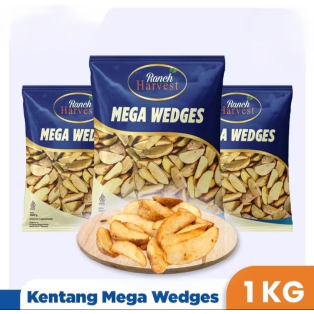 

Kentang Wedges Ranch Harvest 1kg
