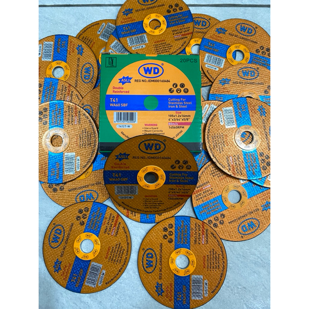 Wd Cutting potong besi 4” Per Dus 20Pcs WD ORIGINAL