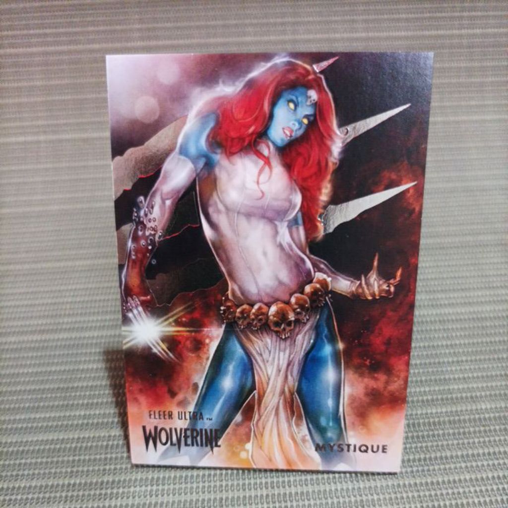Fleer ultra wolverine 2022 mystique (thick card)