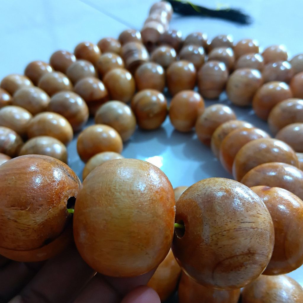 Tasbih super jumbo besar Motif bulat ukuran ±40 mm hiasan dinding,pajangan koleksi