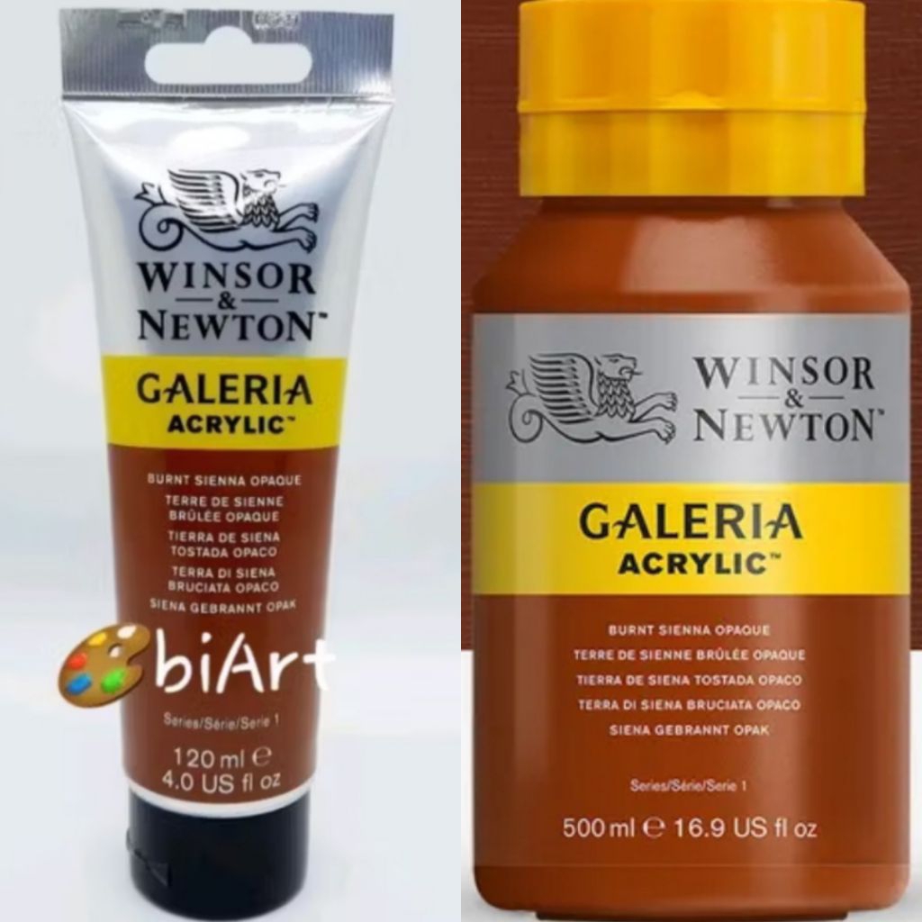 

Cat Akrilik Galeria Acrylic Colour 500ml / 120ml Burnt Sienna Opaque Winsor & Newton