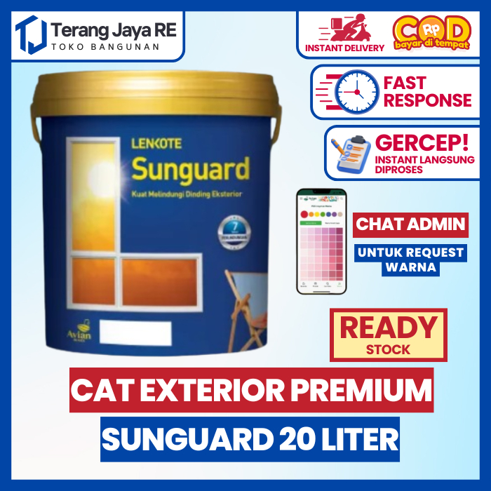 Cat Tembok Exterior Premium AVIAN LENKOTE SUNGUARD 20 Liter
