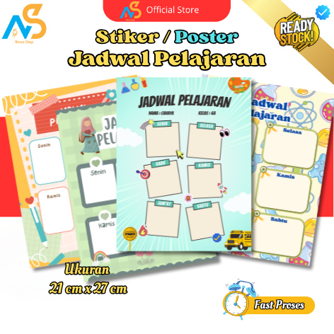 

Poster Jadwal Pelajaran Sekolah - Stiker Poster Jadwal Pelajaran - Jadwal Pelajaran Ukuran A4 - Wipe And Clean