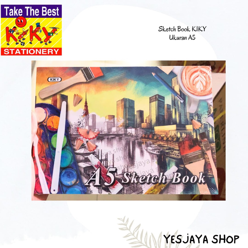 

{1 pc} Sketch Book KIKY Ukuran A5 / Sketch Book A5 Kiky / Kiky Sketch Book A5 / Buku Sketsa Kiky A5 (