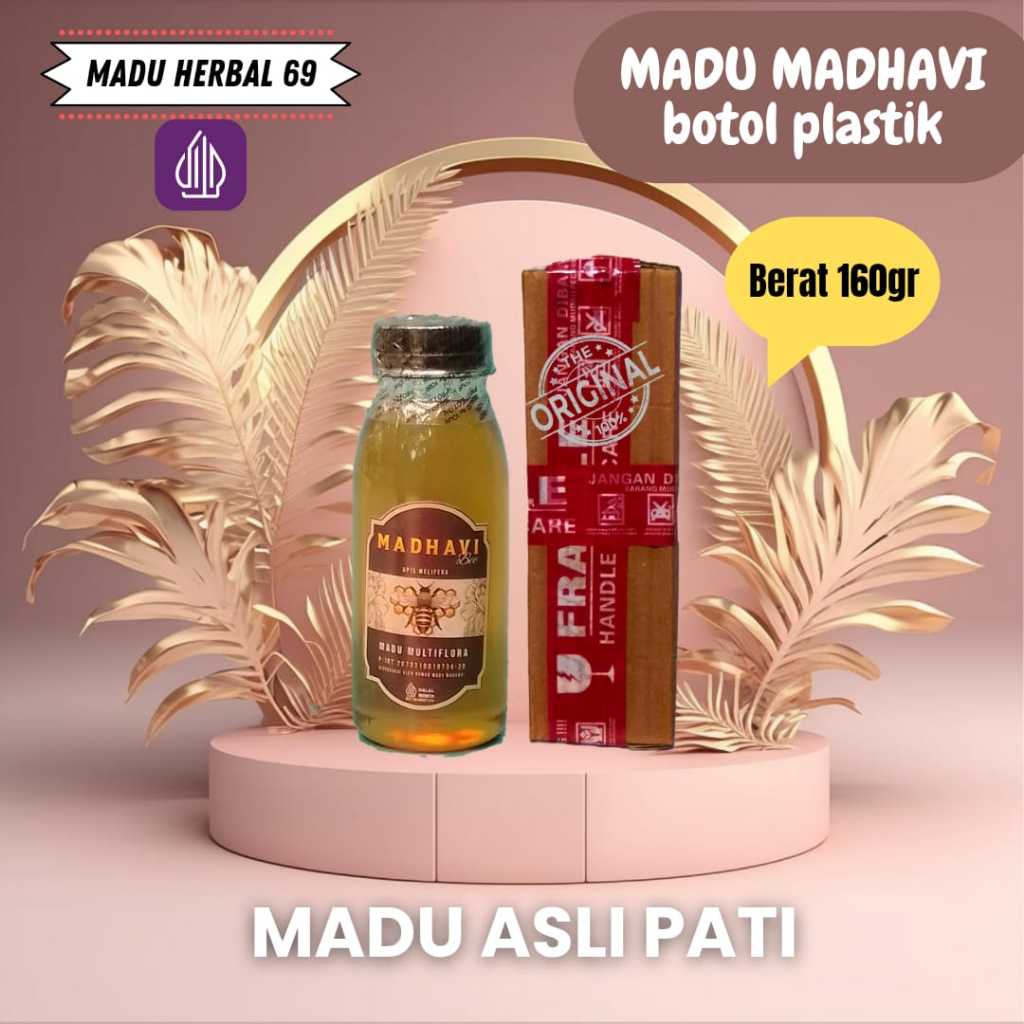 

TERBARU: Madu Asli Pati Madu Madhavi / Madu tanpa campuran / kemasan botol plastik berat 160gram