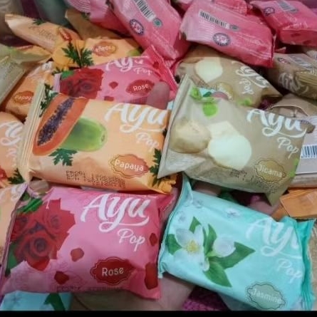 PROMO  sabun mandi  batang  ayu pop 65gr isi 10