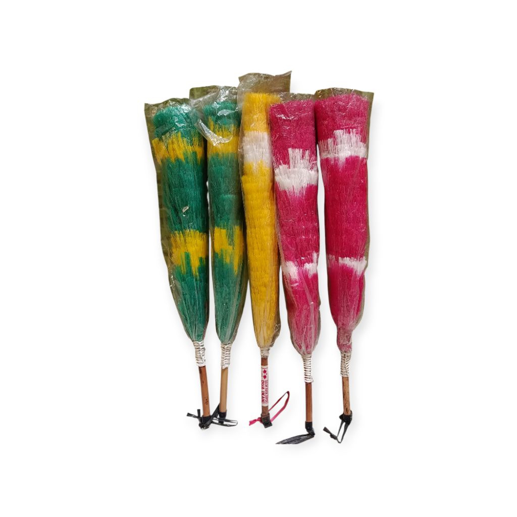 Sulak Rafia / Kemoceng Rafia Warna Warni