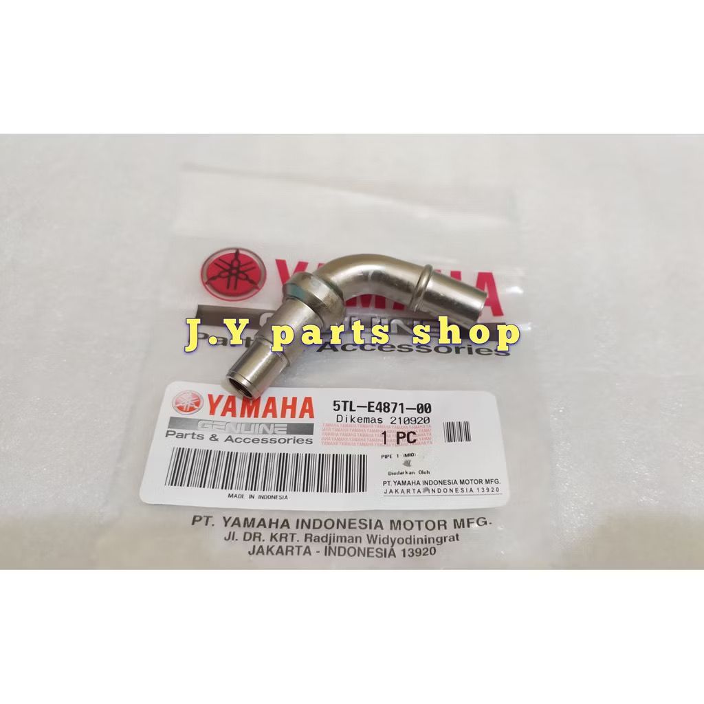 PIPE 1 LUBANG NEPEL NEPL BLOK HEAD SELANG AIS MIO SPORTY SMILE SOUL FINO KARBU ORIGINAL 5TL-E4871-00