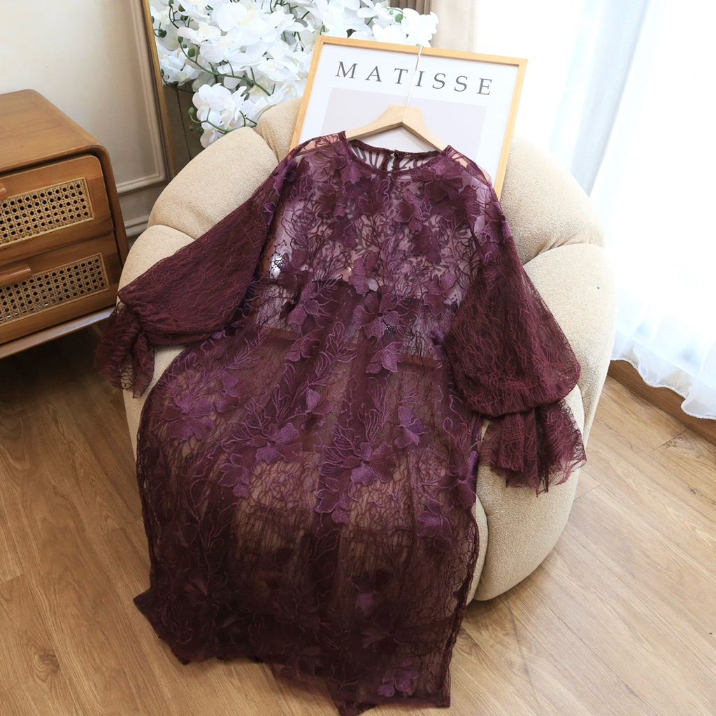 Outer Brukat Serena Tunik Outer Outer Kondangan Tille by Jasminescraft terlaris