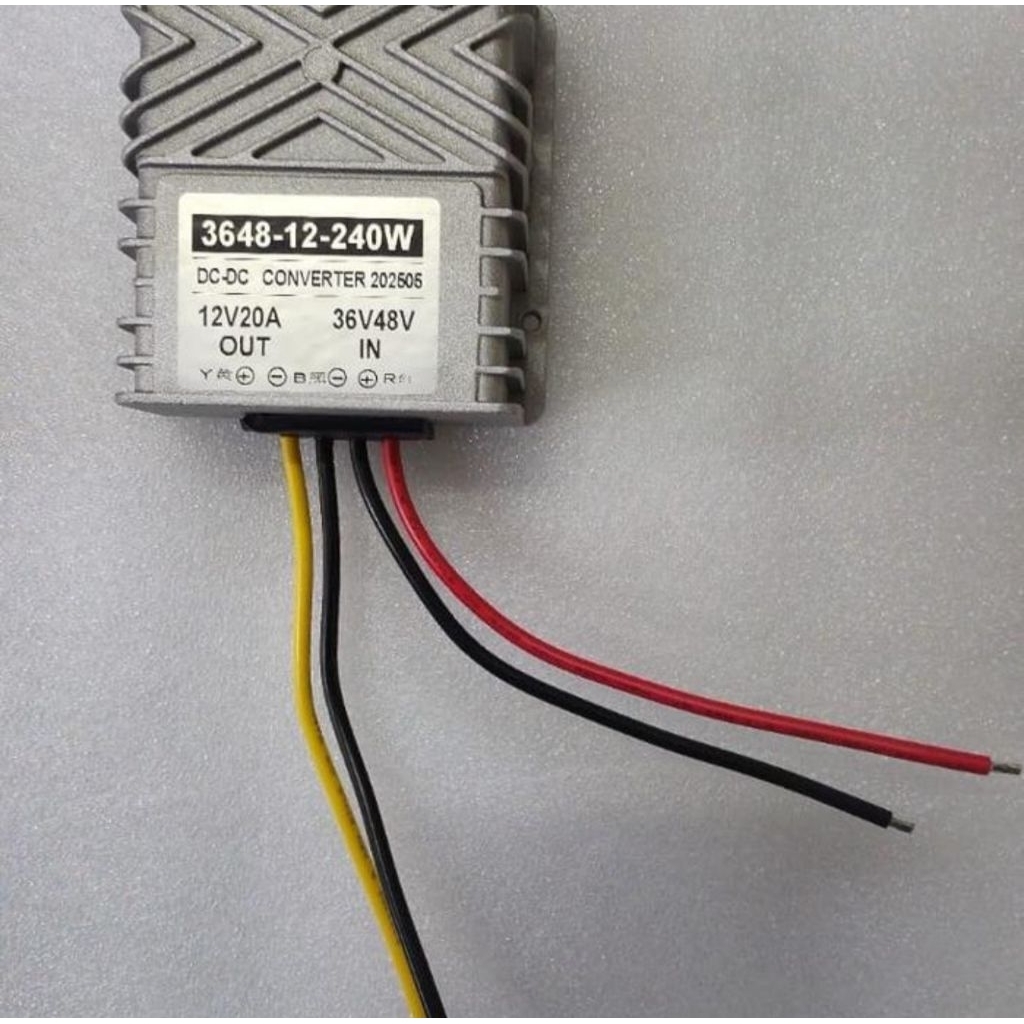 Converter DC to DC 36 Volt / 48 Volt to 12 Volt 20Ah
