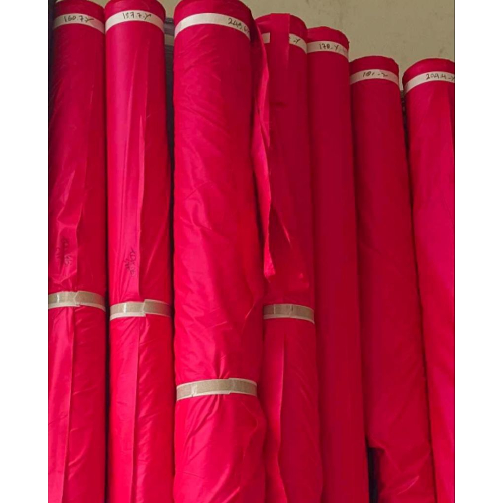 parasut merah wp nilon waterproof efek dauntaless 210t kain import