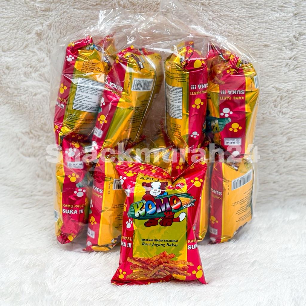 

Chiki KOMO Jagung Bakar Snack Jumbo isi 10 PCS @38 Gr