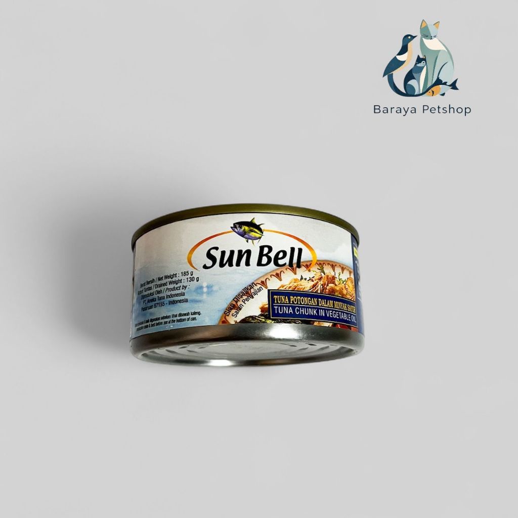 Sun Bell Tuna Kaleng Dalam Minyak Sayur 185 Gr / Tuna Kaleng Dalam Minyak Mancing Pancing