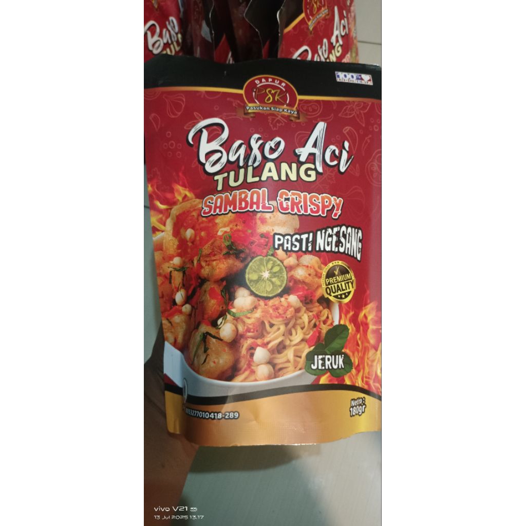 

baso aci tulang sambal crispy daun jeruk